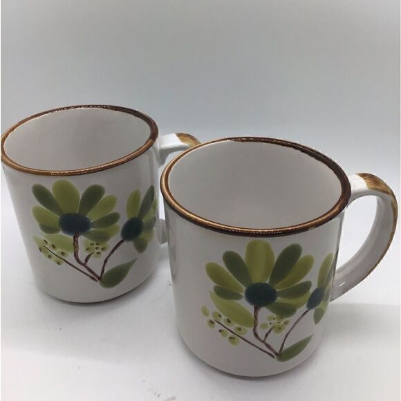 Pair of Sunnycraft Collection Vintage Stoneware Mugs - Picture 1 of 4
